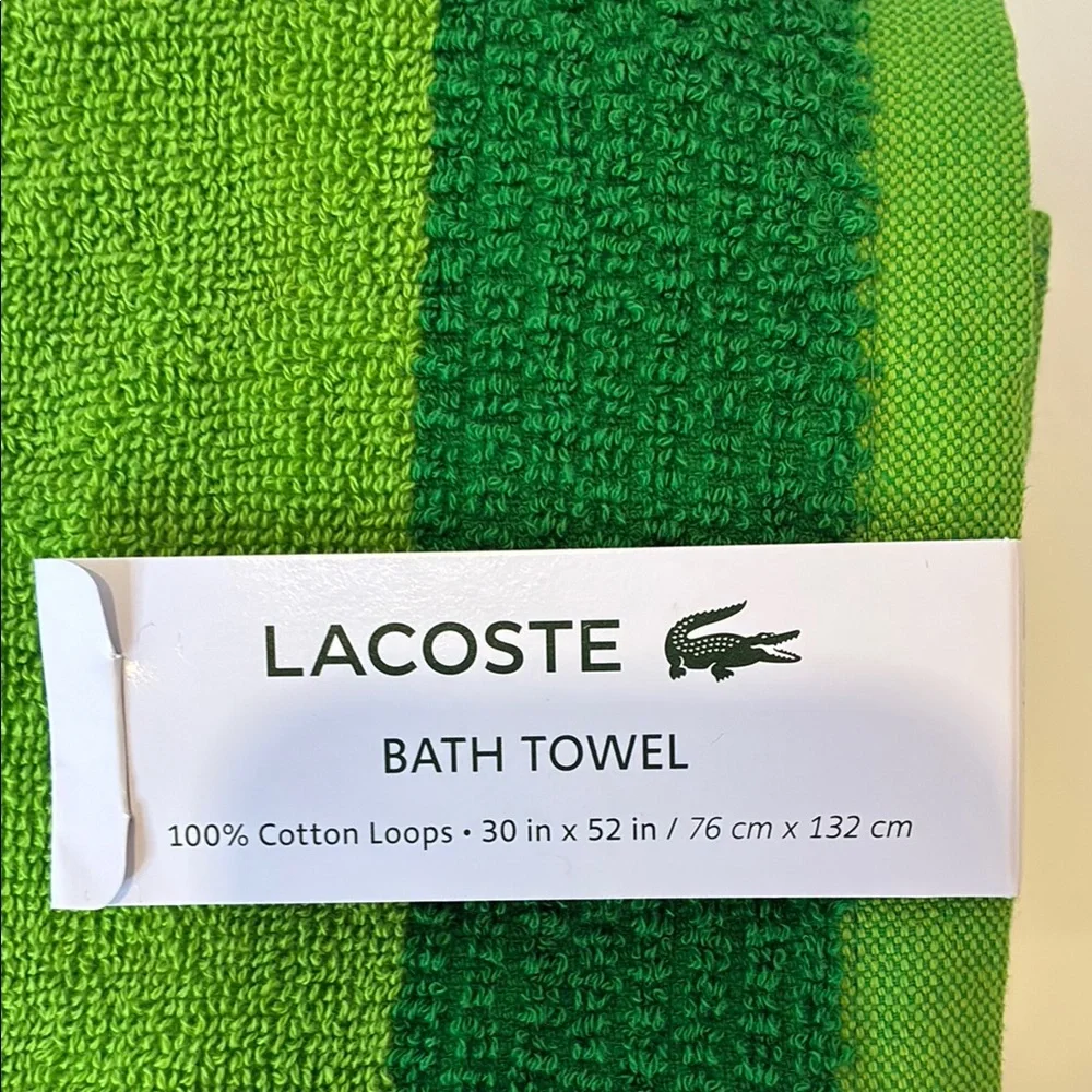 Lacoste Green Luxury Bath Towel Set